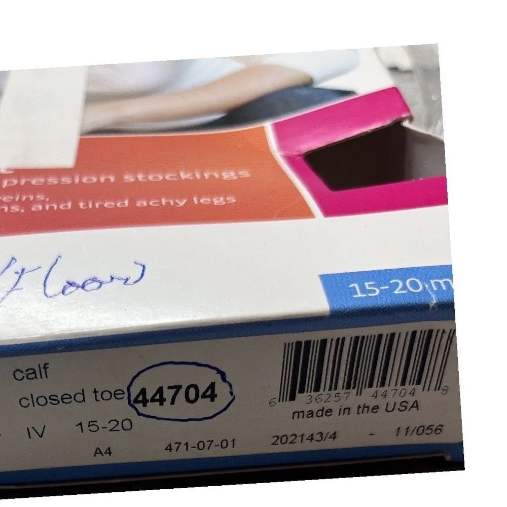 Mediven Comfort 15-20 mmHg Calf High Compression Stockings Closed Toe 44704 IV